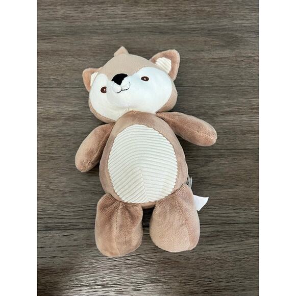 Kellytoy Baby Fox Rattle Plush Brown White Crinkle Ears 10" Lovey - Picture 3 of 5